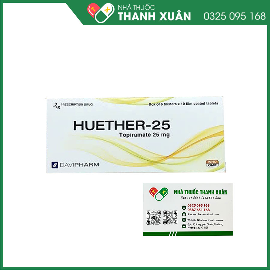 Huether - 25 điều trị động kinh hoặc dự phòng đau nửa đầu